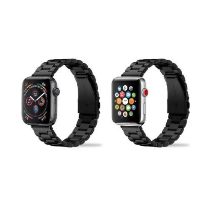 Spigen Modern Fit Band - стоманена каишка за Apple Watch 42mm, 44mm (черен) 7