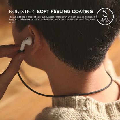 Elago AirPods Strap - тънко силиконово въженце за безжични слушалки Apple AirPods 6