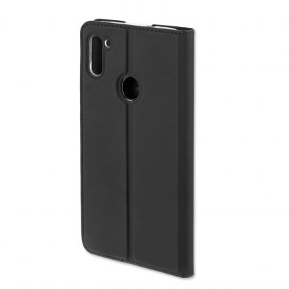 4smarts Flip Case URBAN Lite - кожен калъф с поставка и отделение за кр. карта за Samsung Galaxy A11 (черен) 3