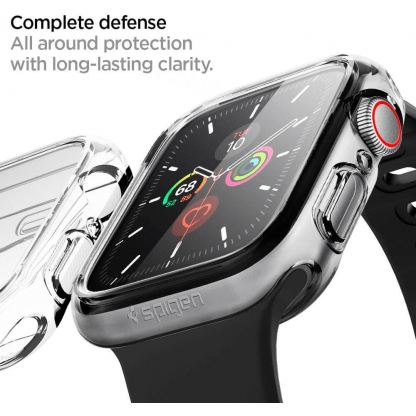 Spigen Ultra Hybrid Case - хибриден кейс с висока степен на защита за Apple Watch 44mm (прозрачен) 6