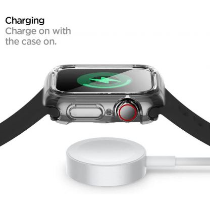 Spigen Ultra Hybrid Case - хибриден кейс с висока степен на защита за Apple Watch 44mm (прозрачен) 8