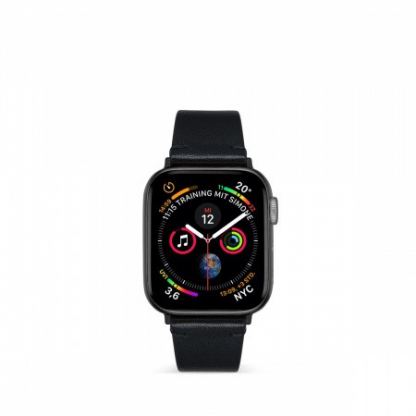 Artwizz WatchBand Leather - кожена (естествена кожа) каишка за Apple Watch 38мм, 40мм (черен) 4