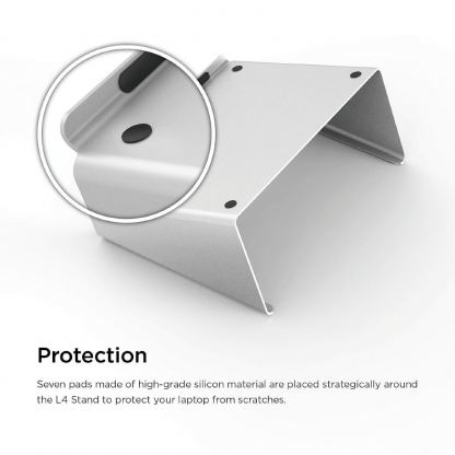 Elago L4 Stand - ергономична дизайнерска поставка за MacBook, преносими компютри и таблети (сребрист) 7