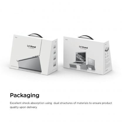 Elago L4 Stand - ергономична дизайнерска поставка за MacBook, преносими компютри и таблети (сребрист) 9