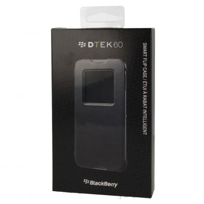 BlackBerry Smart Flip Cover ACC-63072-001 - оригинален флип кожен кейс за Blackberry DTEK60 (черен) 4