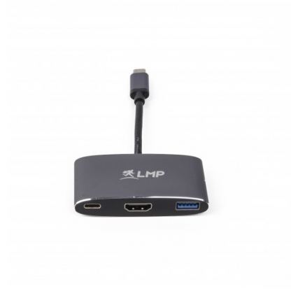 LMP USB-C Multiport Adapter HDMI & USB 3.0 - адаптер за свързване от USB-C към HDMI 4K, USB-C, USB-A (тъмносив) 2