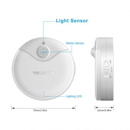 TeckNet LED09 3-Pack Motion Sensor LED Night Light - LED нощна светлина със сензор за движение  3