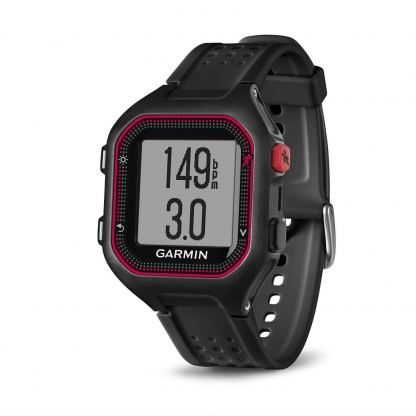 Garmin Forerunner 25 - умен часовник за бягане с GPS и смарт известия (черен-червен) 3