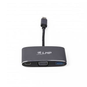 LMP USB-C Multiport Adapter VGA & USB 3.0 - адаптер за свързване от USB-C към VGA, USB-C, USB-A (тъмносив) 2