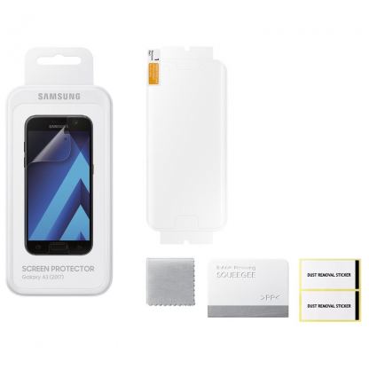 Samsung Screen Protector - оригинално защитно покритие (обхващащо и извития дисплей) за Samsung Galaxy А3 (2017) (два броя) 3