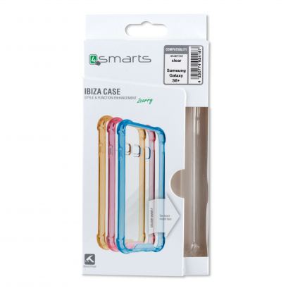 4smarts Hard Cover Ibiza - хибриден кейс за Samsung Galaxy S8 Plus (прозрачен) 4