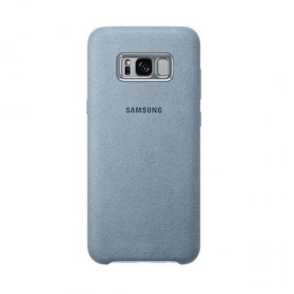 Samsung Alcantara Cover EF-XG955AMEGWW - оригинален кейс от алкантара за Samsung Galaxy S8 Plus (светлосин) 3