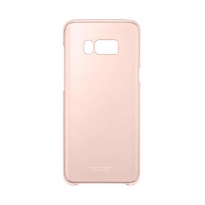 Samsung Clear Cover Case EF-QG955CPEGWW - оригинален TPU кейс за Samsung Galaxy S8 Plus (прозрачен-розов) 5