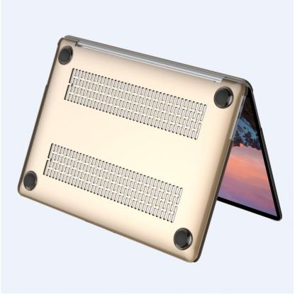 Comma Hard Jacket Cover - тънък (1мм.) предпазен кейс за MacBook Pro Touch Bar 15 (сив-прозрачен) 2