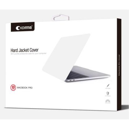 Comma Hard Jacket Cover - тънък (1мм.) предпазен кейс за MacBook Pro Touch Bar 15 (сив-прозрачен) 4