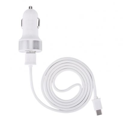 Devia Dual USB Smart Charger USB-C Suit - зарядно за кола с 2xUSB изхода и USB-C кабел за устройства с USB-C стандарт 2