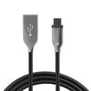 4smarts FerrumCord Type-C Stainless Steel Data Cable - USB към USB-C кабел с оплетка от неръждаема стомана  (50 см.) 2