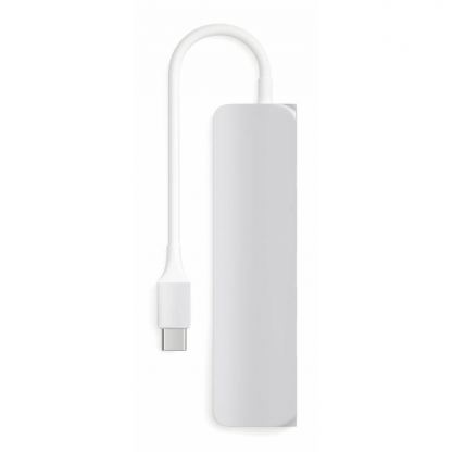 Satechi USB-C Multiport Adapter - мултифункционален хъб за свързване на допълнителна периферия за компютри с USB-C (сребрист) 7
