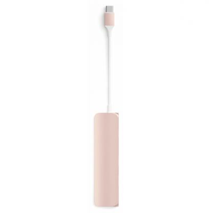 Satechi USB-C Multiport Adapter - мултифункционален хъб за свързване на допълнителна периферия за компютри с USB-C (розово злато) 5