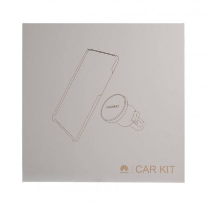 Huawei Car Holder Gift Box - подаръчен оригинален комплект от кейс и магнитна поставка за Huawei P10 (сив) 3