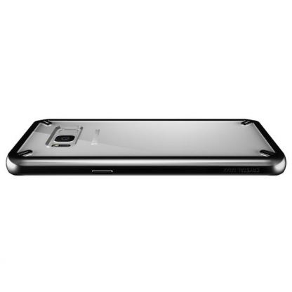 Verus Crystal Mixx Case - хибриден удароустойчив кейс за Samsung Galaxy S8 Plus (черен-прозрачен) 2