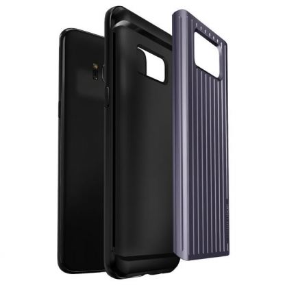 Verus Thor Wave Case - хибриден удароустойчив кейс за Samsung Galaxy S8 Plus (черен-лилав) 4