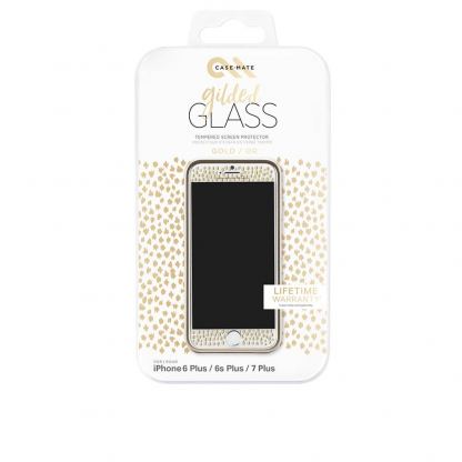 CaseMate Glided Glass - стъклено защитно покритие за дисплея на iPhone SE 2020, iPhone 7, iPhone 8, iPhone 6S, iPhone 6 (златист) 4