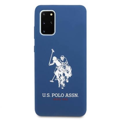 U.S. Polo Assn. Silicone Case - твърд силиконов кейс за Samsung Galaxy S20 Plus (син) 5