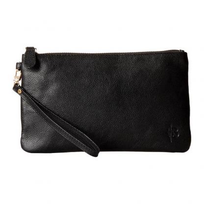 MightyPurse Multifunctional Wristlet with Power Bank and Cables - умен мултифункционален кожен портфейл с външна батерия за зареждане на мобилни устройства с USB-C, Lightning и MicroUSB (черен-мат) 3