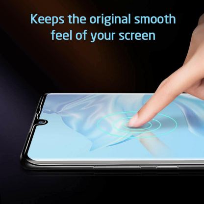 Nano Liquid UV Full Glue Tempered Glass - стъклено защитно покритие с течно лепило и UV лампа за дисплея на Samsung Galaxy S20 (прозрачен) 5