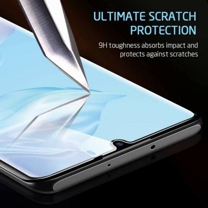 Nano Liquid UV Full Glue Tempered Glass - стъклено защитно покритие с течно лепило и UV лампа за дисплея на Samsung Galaxy S20 (прозрачен) 6