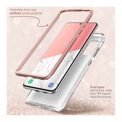 i-Blason Cosmo Protective Case - удароустойчив хибриден кейс за Samsung Galaxy S20 Plus (бял) 4