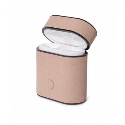 Decoded Airpods AirCase Leather Case - кожен кейс (естествена кожа) за Apple Airpods и Apple Airpods 2 (розов) 3