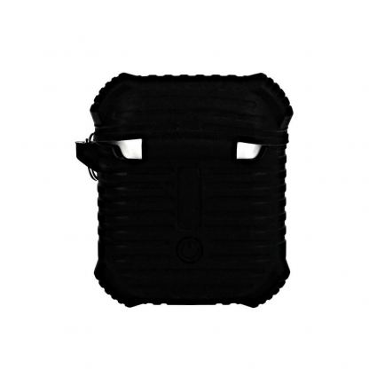 Silicone Case with Carabiner v3 - силиконов калъф с карабинер за Apple Airpods и Apple Airpods 2 (зелен) 4