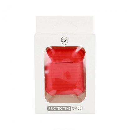 Silicone Case with Carabiner v3 - силиконов калъф с карабинер за Apple Airpods и Apple Airpods 2 (червен) 4