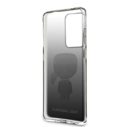 Karl Lagerfeld Iconic Gradient Case - дизайнерски кейс с висока защита за Samsung Galaxy S20 Ultra (черен) 7