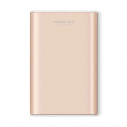 Vonmahlen Evergreen QC 3.0 Power Bank 10000 mAh - външна батерия с два USB изхода и USB-C порт и технология за бързо зареждане (розово злато) 2