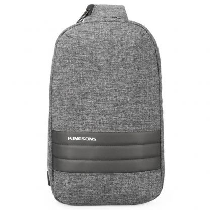 Kingsons Multifunctional Shoulder Backpack - елегантна и стилна мултифункционална раница за iPad Pro 9.7, iPad 6 (2018), iPad 5 (2017) и таблети до 9.7 инча (сив) 7