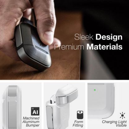 XDoria Defense Trek for AirPods - удароустойчив кейс с карабинер за Apple Airpods (сребрист) 8