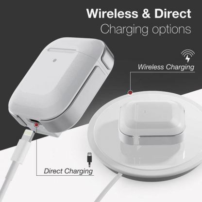 XDoria Defense Trek for AirPods - удароустойчив кейс с карабинер за Apple Airpods (сребрист) 10