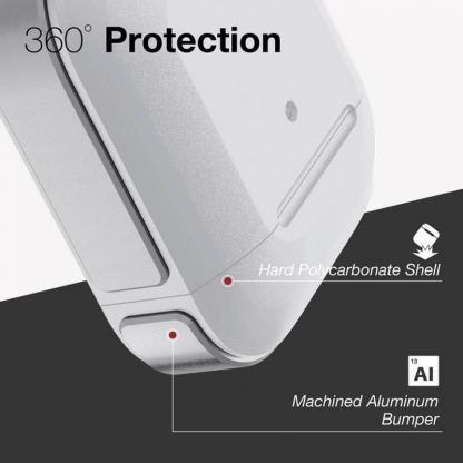 XDoria Defense Trek for AirPods - удароустойчив кейс с карабинер за Apple Airpods (сребрист) 11