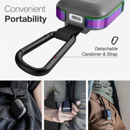 XDoria Defense Trek for AirPods - удароустойчив кейс с карабинер за Apple Airpods (сив) 9