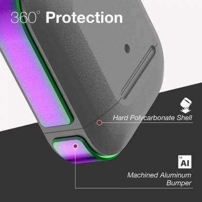 XDoria Defense Trek for AirPods - удароустойчив кейс с карабинер за Apple Airpods (сив) 11