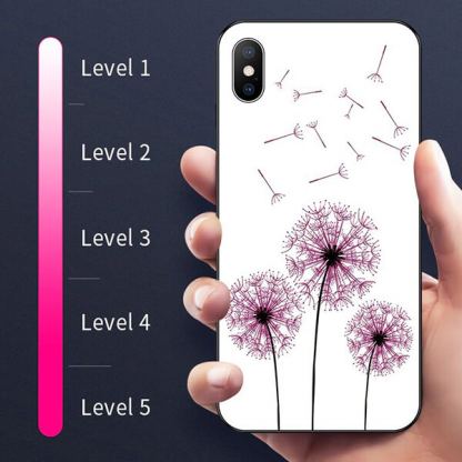 Vennus Magic Case Design 2 - силиконов (TPU) калъф със стъклен гръб за Samsung Galaxy S10 Plus (бял) 2