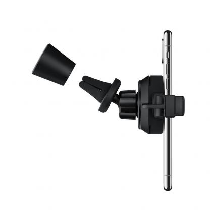 Mophie Wireless Charging Vent Mount - магнитна поставка за радиатора на кола с безжично зареждане за Qi съвместими смартфони 5