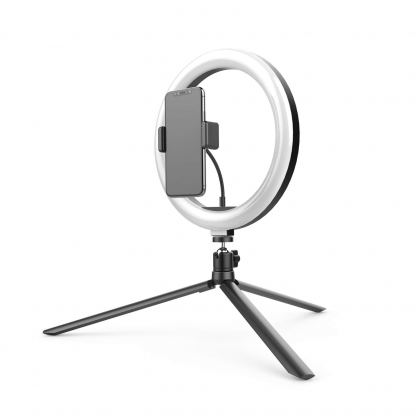4smarts Tripod with LED Light - универсален трипод с LED светлина за смартфони (19 см) (черен) 3