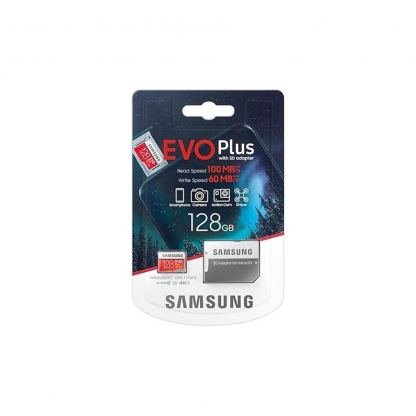 Samsung MicroSD 128GB EVO Plus 4K UHD - MicroSD памет с SD адаптер за Samsung устройства (клас 10) 2