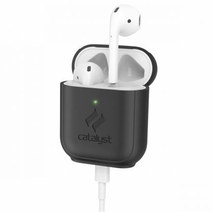 Catalyst Airpods Standing Case - силиконов калъф с възможност за вертикално поставяне за Apple Airpods & Apple Airpods 2 (черен) 3