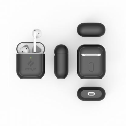 Catalyst Airpods Standing Case - силиконов калъф с възможност за вертикално поставяне за Apple Airpods & Apple Airpods 2 (черен) 7