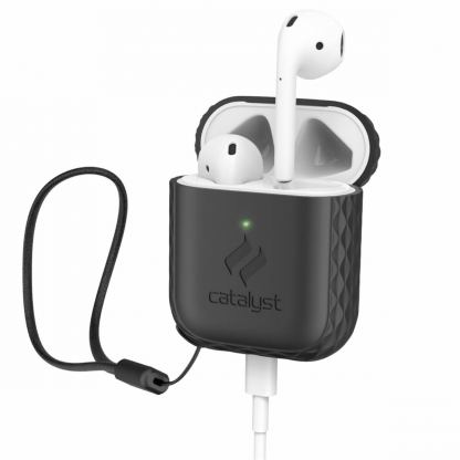Catalyst Airpods Lanyard Case - силиконов калъф с карабинер за Apple Airpods & Apple Airpods 2 (черен) 3